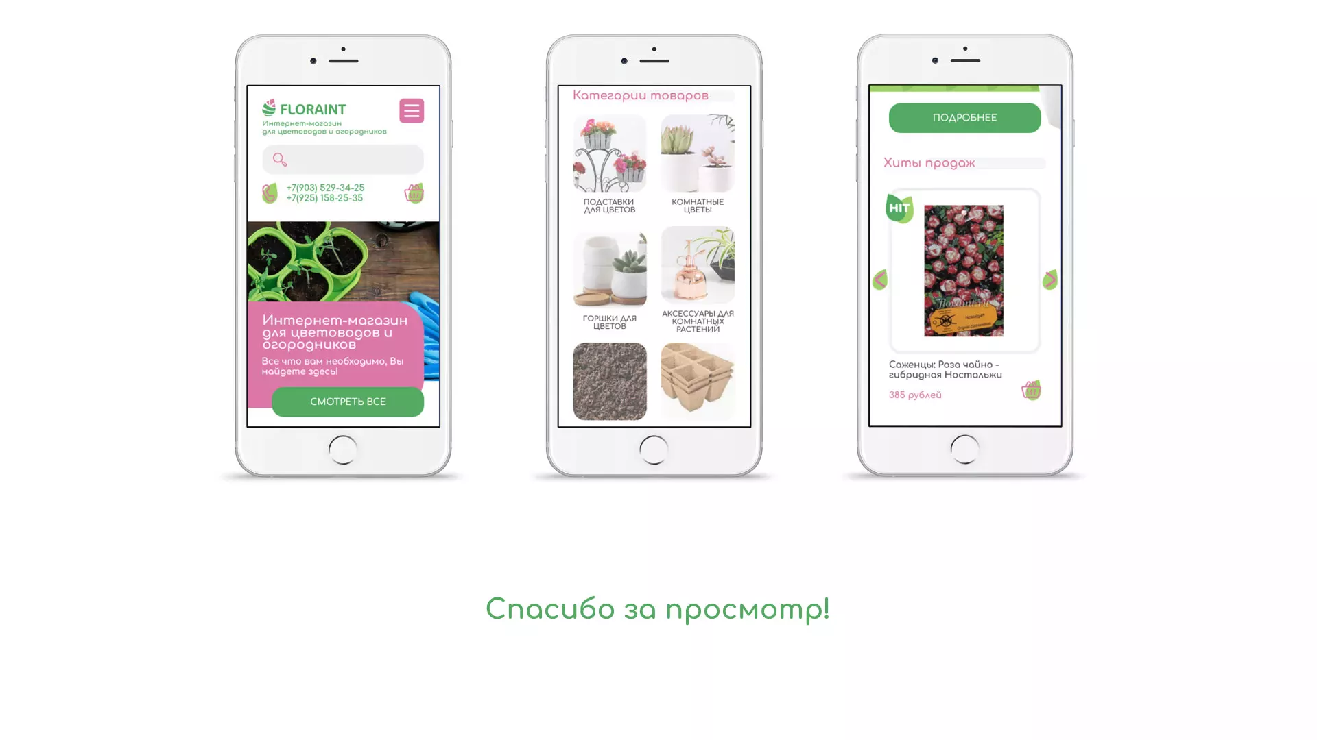 Создание логотипа и интернет-магазина «FLORAINT» в Каменногорске