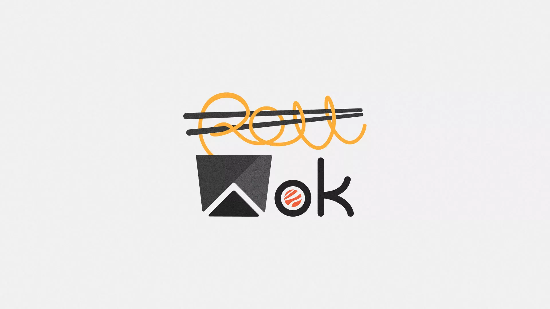 Разработка логотипа в Каменногорске для суши-бара «Roll Wok Club»